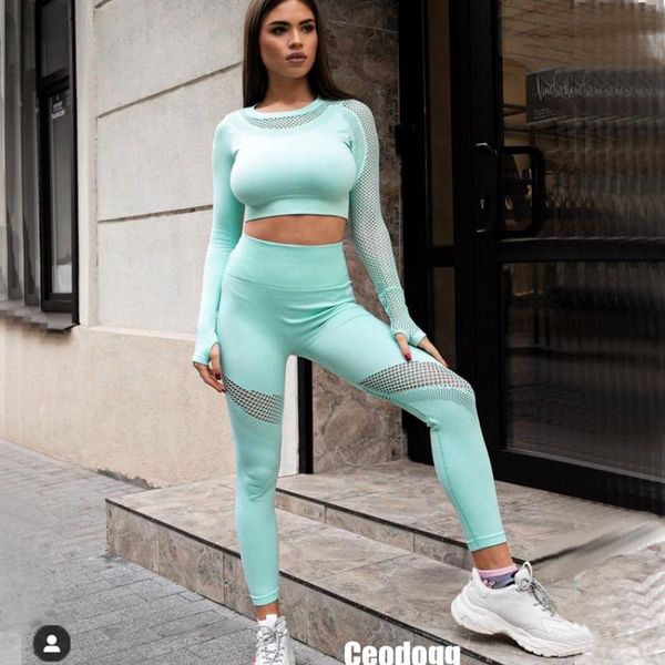 20212pcs women seamless yoga suit hollow out fitness suits clothing long sleeve crop high waist sports leggings gym set outfit
20212pcs women seamless yoga suit hollow out fitness suits clothing long sleeve crop high waist sports leggings gym set outfit