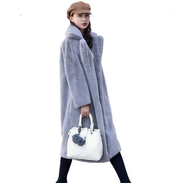 women's fur & faux 2021 winter fashion imitation mink mid-length loose lapel long-sleeved thick warm coat women trendy h069, Black
women's fur & faux 2021 winter fashion imitation mink mid-length loose lapel long-sleeved thick warm coat women trendy h069, Black