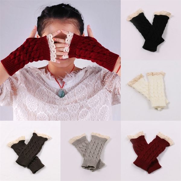 winter warm children's woolen gloves beautiful lace lengthened wristband half-finger gloves outdoor sports cute girls knitted half fing, White
winter warm children's woolen gloves beautiful lace lengthened wristband half-finger gloves outdoor sports cute girls knitted half fing, White