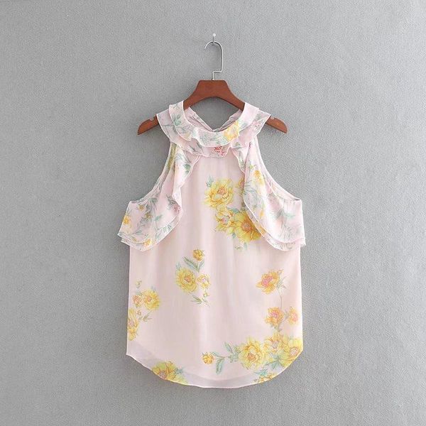 flower printing laminated ruffles elegant chiffon blouse fashion women vest shirt casual lady loose chemise blusas s3093 women's blous, White
flower printing laminated ruffles elegant chiffon blouse fashion women vest shirt casual lady loose chemise blusas s3093 women's blous, White