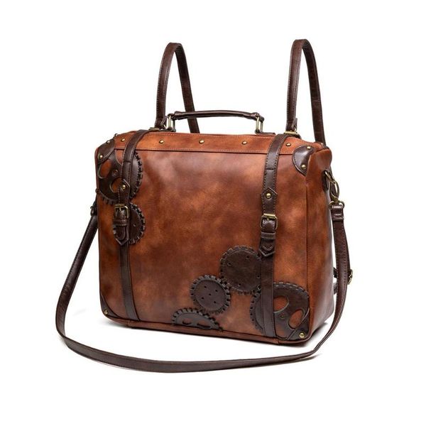 backpack medieval retro high capacity women multi function men's backpacks lapzipper soft pu shoulder bag
backpack medieval retro high capacity women multi function men's backpacks lapzipper soft pu shoulder bag