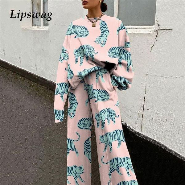 spring women casual o neck long sleeve sweatshirt and loose pants trousers tracksuit two piece set abstract print suit women's, White
spring women casual o neck long sleeve sweatshirt and loose pants trousers tracksuit two piece set abstract print suit women's, White