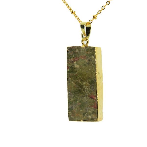 pendant necklaces 1pc rainbow chakra stone rectangle necklace gold bezel jewelry crystal quartz unakite women, Silver
pendant necklaces 1pc rainbow chakra stone rectangle necklace gold bezel jewelry crystal quartz unakite women, Silver
