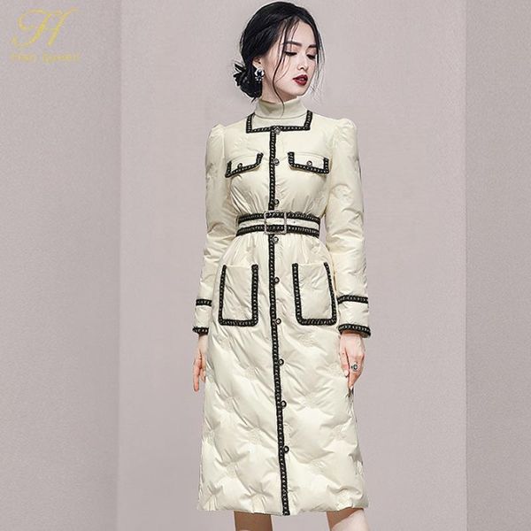 women's trench coats h han queen winter single-breasted warm cotton clothing korean slim vintage long coat fashion casual windbreaker, Tan;black
women's trench coats h han queen winter single-breasted warm cotton clothing korean slim vintage long coat fashion casual windbreaker, Tan;black