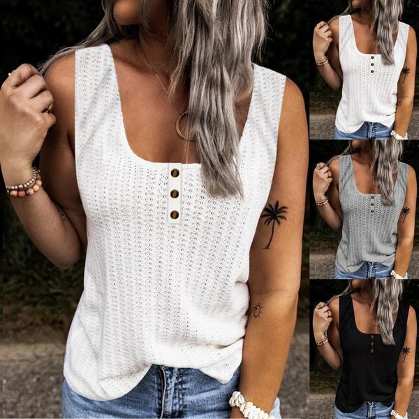women's tanks & camis women tank summer sleeveless buttons cami shirt slim ribbed racerback blouses 2021 elegant, White
women's tanks & camis women tank summer sleeveless buttons cami shirt slim ribbed racerback blouses 2021 elegant, White