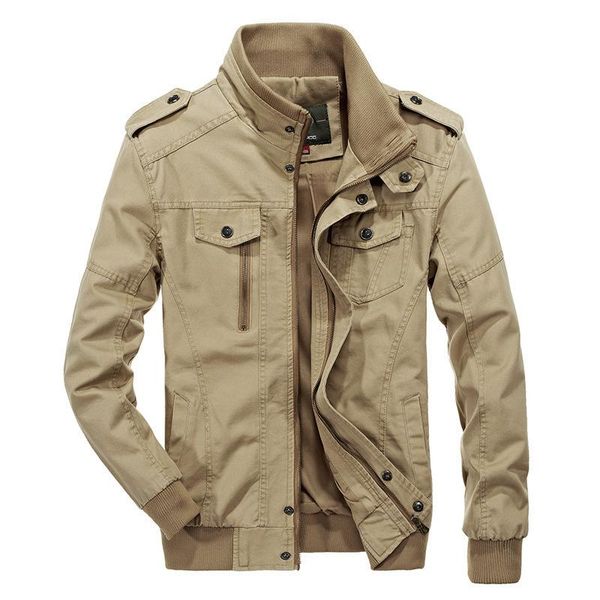men's jackets m-6xl oversized clothes autumn casual washed cotton military jacket handsome male stand collar ziper loose coats outerwea, Black;brown
men's jackets m-6xl oversized clothes autumn casual washed cotton military jacket handsome male stand collar ziper loose coats outerwea, Black;brown