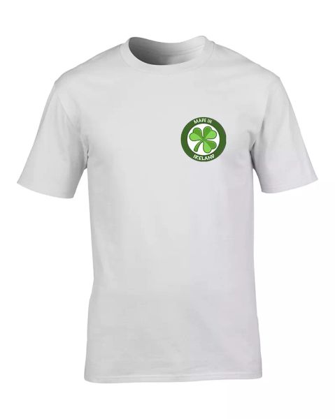 made in ireland- irish national pride badge youth tshirt, White;black
made in ireland- irish national pride badge youth tshirt, White;black