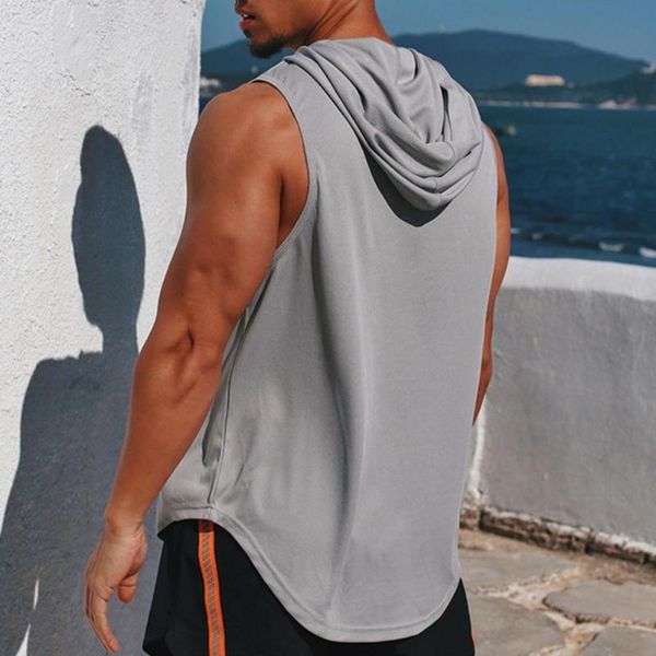 men' tank men bodybuilding gym workout fitness sleeveless hoodies shirt running vest training clothes male summer casual, White;black
men' tank men bodybuilding gym workout fitness sleeveless hoodies shirt running vest training clothes male summer casual, White;black