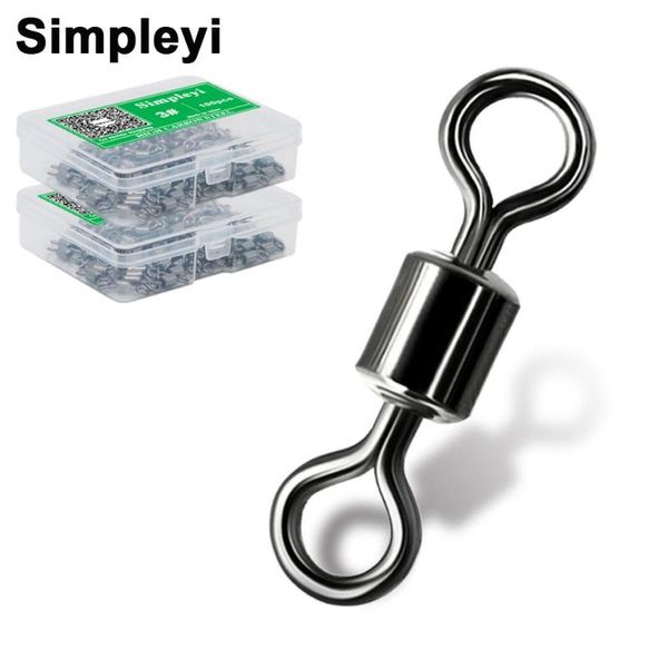 50-100pcs/box fishing barrel bearing rolling swivel solid ring lb lures connector 14 size tackle accessories fish tool hooks
50-100pcs/box fishing barrel bearing rolling swivel solid ring lb lures connector 14 size tackle accessories fish tool hooks