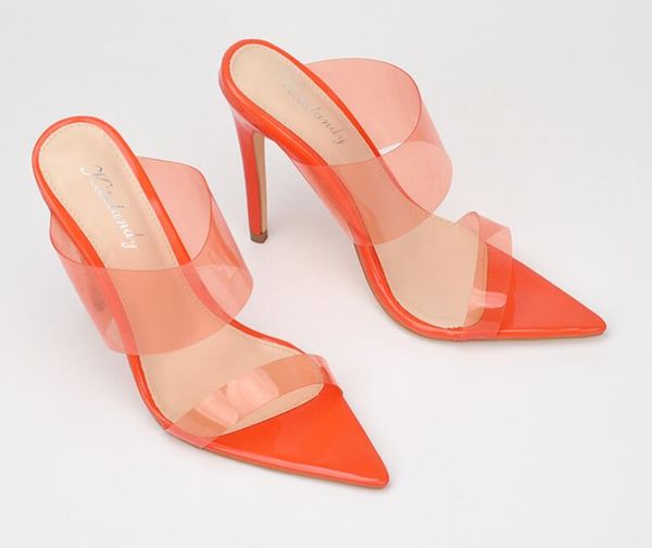 super high-heeled large size women's shoes summer 12cm fine-heeled transparent plastic high-heeled sandals with bright orange, Black
super high-heeled large size women's shoes summer 12cm fine-heeled transparent plastic high-heeled sandals with bright orange, Black
