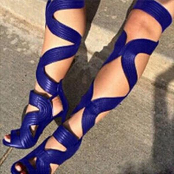boots gladiator sandals black blue leather cut-outs lace up thigh high open toe cross strap heels dress shoes
boots gladiator sandals black blue leather cut-outs lace up thigh high open toe cross strap heels dress shoes