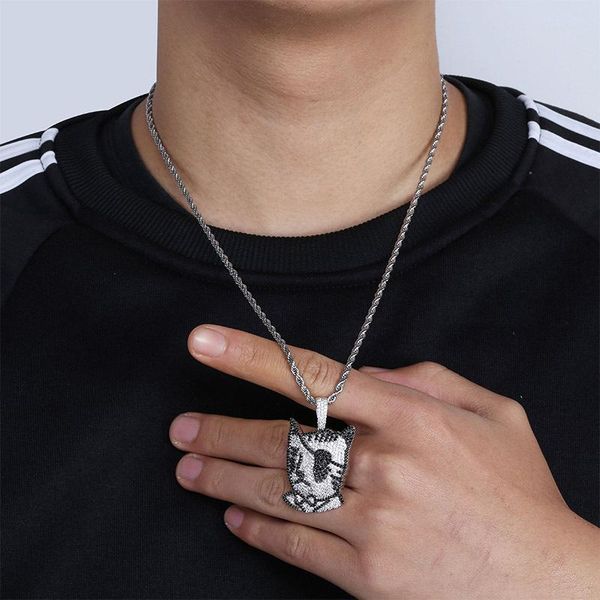 pendant necklaces hip hop micro paved cubic zirconia bling out pirate cat pendants for men rapper jewelry drop, Silver
pendant necklaces hip hop micro paved cubic zirconia bling out pirate cat pendants for men rapper jewelry drop, Silver