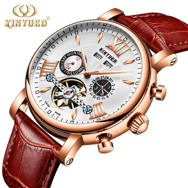 wristwatches kinyued the multifunction men's watch fashion automatic mechanical imported real cowhide sports waterproof luxury j017, Slivery;brown
wristwatches kinyued the multifunction men's watch fashion automatic mechanical imported real cowhide sports waterproof luxury j017, Slivery;brown