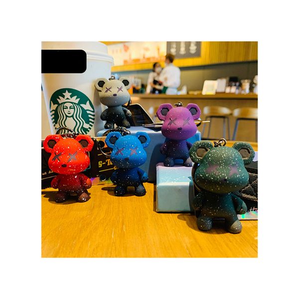 fashion accessories creative cartoon cool gradient bear action figure color change key chain, Silver
fashion accessories creative cartoon cool gradient bear action figure color change key chain, Silver