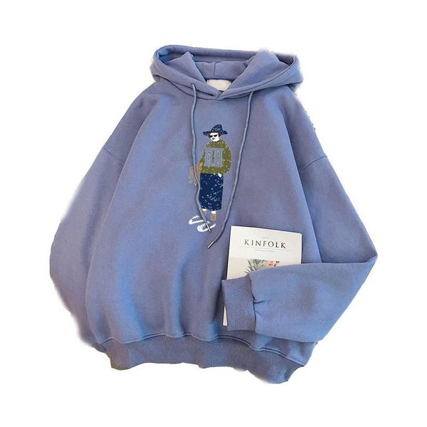 women's hoodies & sweatshirts autumn and winter 2021 plus velvet thick girl hoodie college style loose girlfriends sisters cartoon prin, Black
women's hoodies & sweatshirts autumn and winter 2021 plus velvet thick girl hoodie college style loose girlfriends sisters cartoon prin, Black