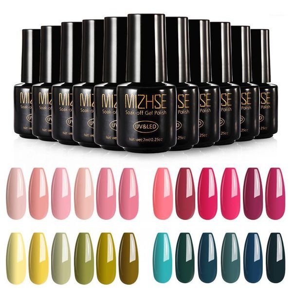 6pcs gel nail polish set 7ml pure color glitter shiny sequins led varnish semi permanent soak off uv led1, Red;pink
6pcs gel nail polish set 7ml pure color glitter shiny sequins led varnish semi permanent soak off uv led1, Red;pink
