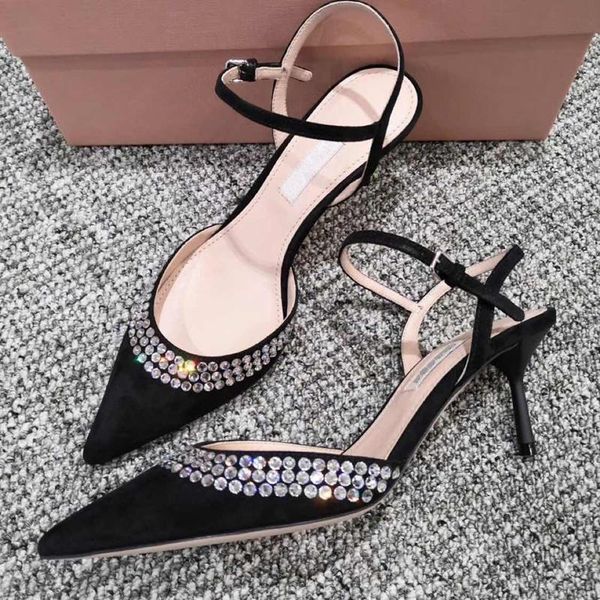 kmeioo classic black crystal dress shoes woman ankle strap sandals pointed toe high heels slingbacks thin
kmeioo classic black crystal dress shoes woman ankle strap sandals pointed toe high heels slingbacks thin