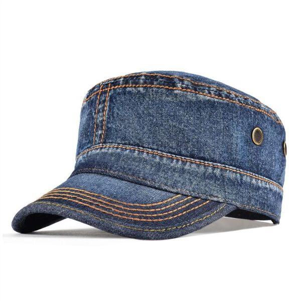 wide brim hats denim army cap men washed cotton bucket hat fall headpiece flat adjustable peaked visor, Blue;gray
wide brim hats denim army cap men washed cotton bucket hat fall headpiece flat adjustable peaked visor, Blue;gray