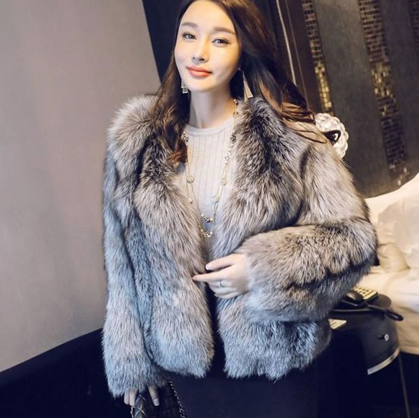 women's fur & faux vetement 2021 coat plush thick furry overcoat plus size outwear wild imitation 271, Black
women's fur & faux vetement 2021 coat plush thick furry overcoat plus size outwear wild imitation 271, Black