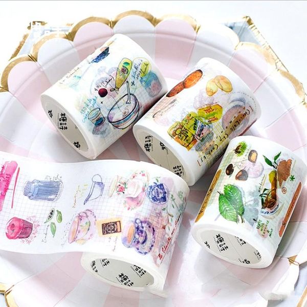 gift wrap 1roll per pack fun nothing series hand-painted sticker tape 4 types biscuit afternoon tea
gift wrap 1roll per pack fun nothing series hand-painted sticker tape 4 types biscuit afternoon tea