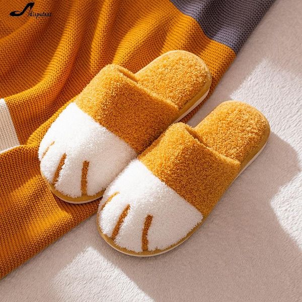 adisputent winter home women men furry slippers cute cat indoor warm fur couple soft non-slip shoes, Black
adisputent winter home women men furry slippers cute cat indoor warm fur couple soft non-slip shoes, Black