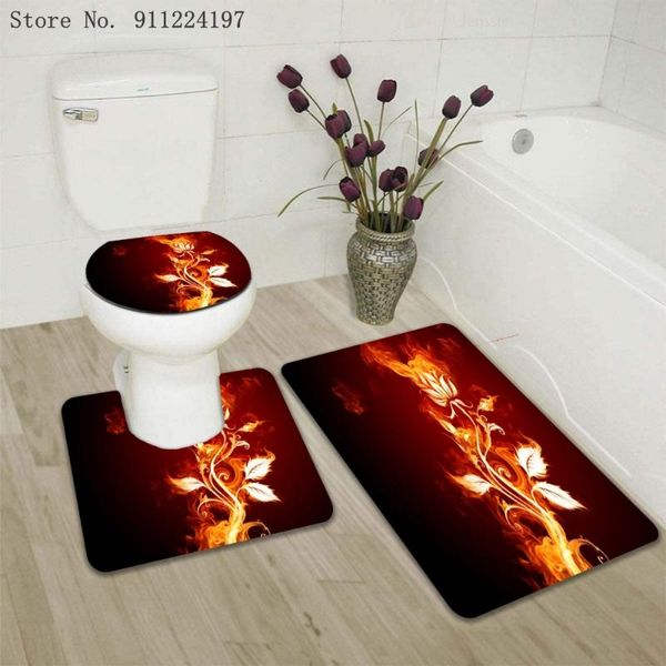 flame flower 3 pieces bath mat set anti slip carpet doormat bathroom cover toilet seat rug accessories for accessory
flame flower 3 pieces bath mat set anti slip carpet doormat bathroom cover toilet seat rug accessories for accessory