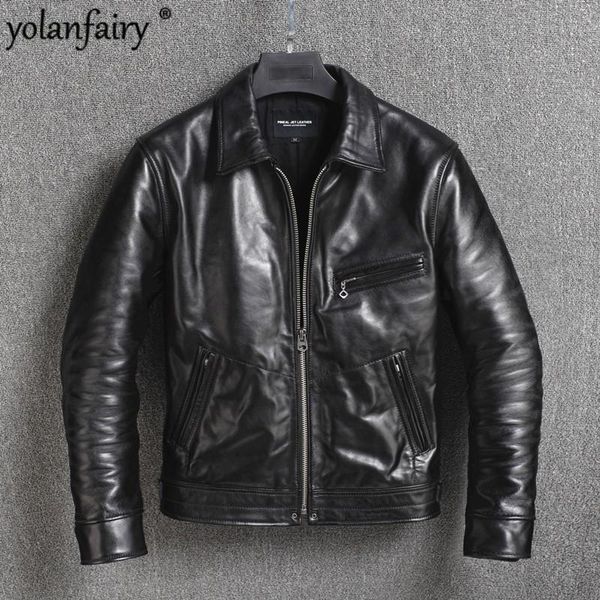 men's leather & faux 2021 genuine jacket men 100% horsehide coat biker motorcycle vintage jackets kj4109, Black
men's leather & faux 2021 genuine jacket men 100% horsehide coat biker motorcycle vintage jackets kj4109, Black