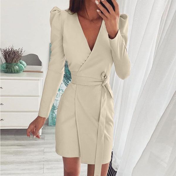 casual dresses women winter autumn long sleeve blazer office ladies elegant dress v-neck slim temperament belt evening party vestidos, Black;gray
casual dresses women winter autumn long sleeve blazer office ladies elegant dress v-neck slim temperament belt evening party vestidos, Black;gray