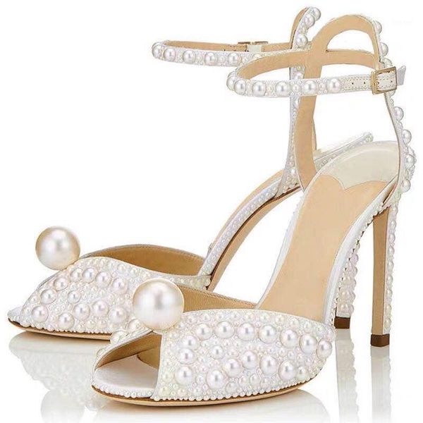 sandals women white ankle strap wedding shoes pearls studs luxury peep toe high heels woman zapatos de mujer1, Black
sandals women white ankle strap wedding shoes pearls studs luxury peep toe high heels woman zapatos de mujer1, Black