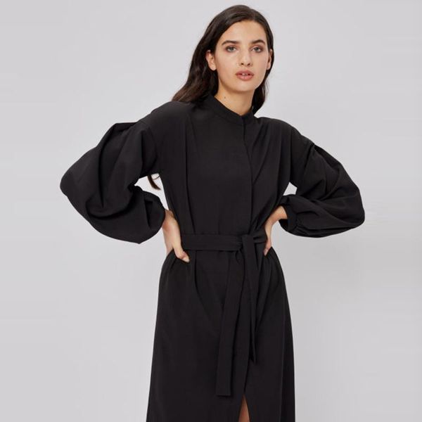 casual dresses long shirt dress for women lantern sleeves elegant female single breasted belt office lady vestido winter 2021, Black;gray
casual dresses long shirt dress for women lantern sleeves elegant female single breasted belt office lady vestido winter 2021, Black;gray