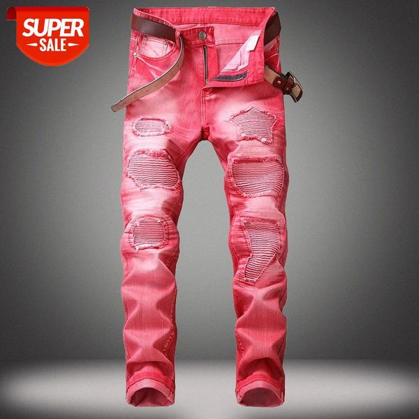 european and american jeans men's five-color trousers ripped multi-color motorcycle trendy pants #wf9m, Blue
european and american jeans men's five-color trousers ripped multi-color motorcycle trendy pants #wf9m, Blue