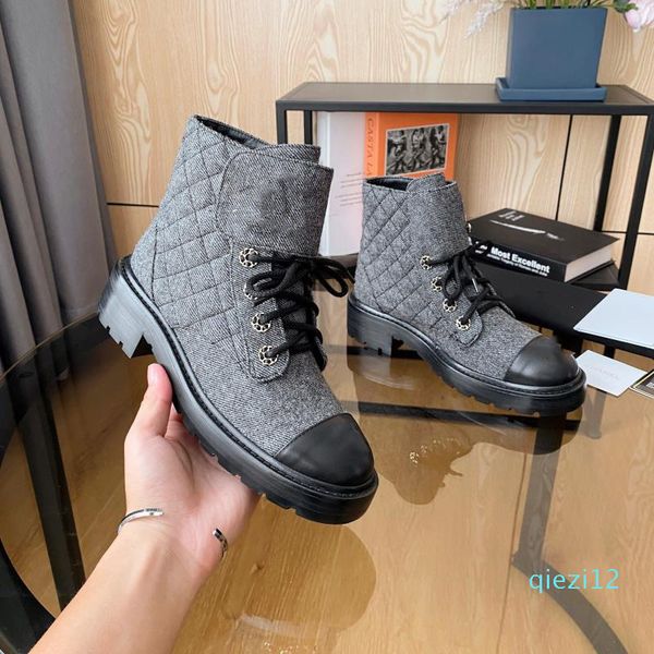 lace nylon fabric leather low-heeled short boots women's autumn 2021 thick-heel round toe diamond lace-up martin booties size 35-, Black
lace nylon fabric leather low-heeled short boots women's autumn 2021 thick-heel round toe diamond lace-up martin booties size 35-, Black