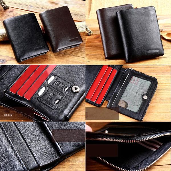 wallets luxury high quanlity mens wallet quality leather boutique trifold zip coin purse card holder retro deluxe fashion, Red;black
wallets luxury high quanlity mens wallet quality leather boutique trifold zip coin purse card holder retro deluxe fashion, Red;black