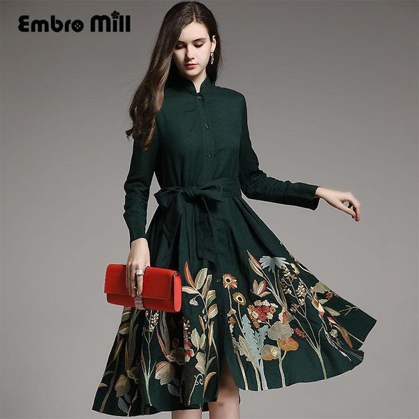 women's trench coats vintage autumn royal embroidery windbreaker women runway elegant loose lady plus size green ramie coat female s-xx, Tan;black
women's trench coats vintage autumn royal embroidery windbreaker women runway elegant loose lady plus size green ramie coat female s-xx, Tan;black