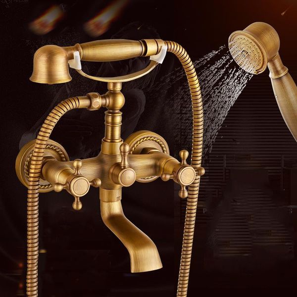 brass shower system antique mixer tap telephone shape european style bathroom faucet set 0029 sets
brass shower system antique mixer tap telephone shape european style bathroom faucet set 0029 sets