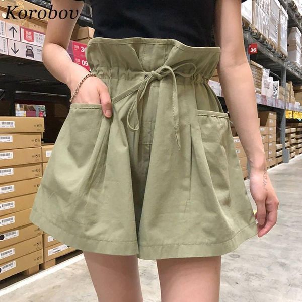 women's shorts korobov bottom female summer casual elastic sashes high waist overalls loose wide leg 36278, White;black
women's shorts korobov bottom female summer casual elastic sashes high waist overalls loose wide leg 36278, White;black