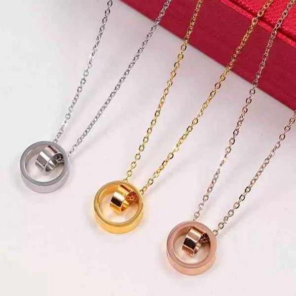 titanium steel love necklaces punk double round ring pendant flatbread choker jewelry womens rose gold plated must-have for couples gothic h, Silver
titanium steel love necklaces punk double round ring pendant flatbread choker jewelry womens rose gold plated must-have for couples gothic h, Silver