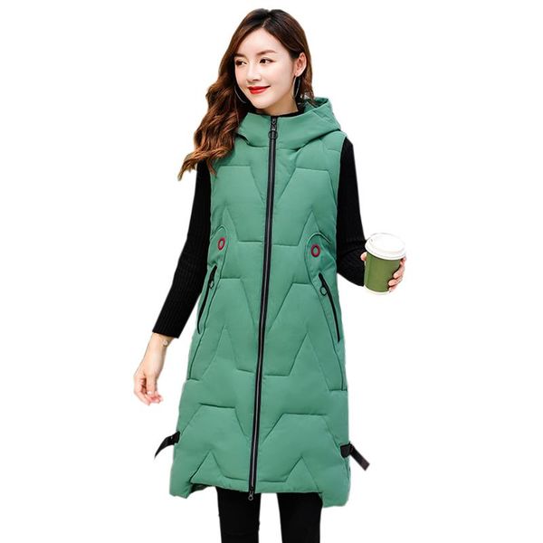 women's vests plus size hooded vest coat women autumn winter warm medium long cotton waistcoat windproof female sleeveless slim 2021, Black;white
women's vests plus size hooded vest coat women autumn winter warm medium long cotton waistcoat windproof female sleeveless slim 2021, Black;white