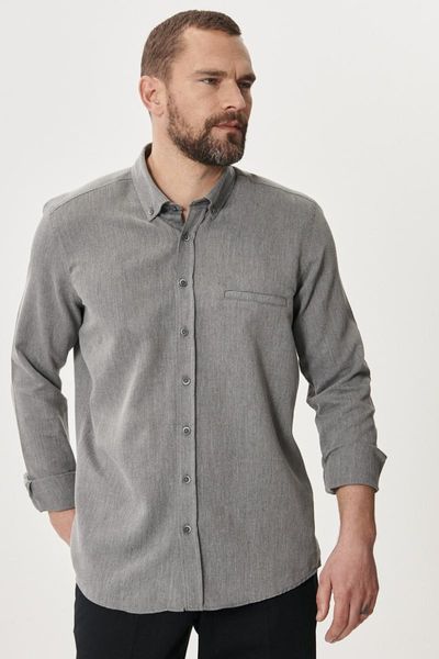 men's shirt gray tailored slim fit buttoned collar winter dress shirts, White;black
men's shirt gray tailored slim fit buttoned collar winter dress shirts, White;black