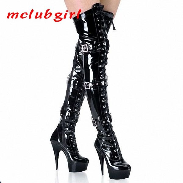 mclubgirl 15cm heels round head belt buckle knee high thin heel nightclub model stage pole dance performance boots lyp 210507, Black
mclubgirl 15cm heels round head belt buckle knee high thin heel nightclub model stage pole dance performance boots lyp 210507, Black
