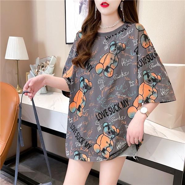 women's t-shirt harajuku cartoon printing oversized women t shirt 2021 summer short sleeve graphic shirts vintage streetwear goth, White
women's t-shirt harajuku cartoon printing oversized women t shirt 2021 summer short sleeve graphic shirts vintage streetwear goth, White