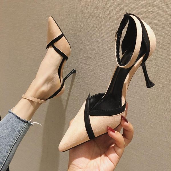 dress shoes women's spring pumps flock sweet woman thin high heels ankle strap female platform mary jane women ladies footwear, Black
dress shoes women's spring pumps flock sweet woman thin high heels ankle strap female platform mary jane women ladies footwear, Black