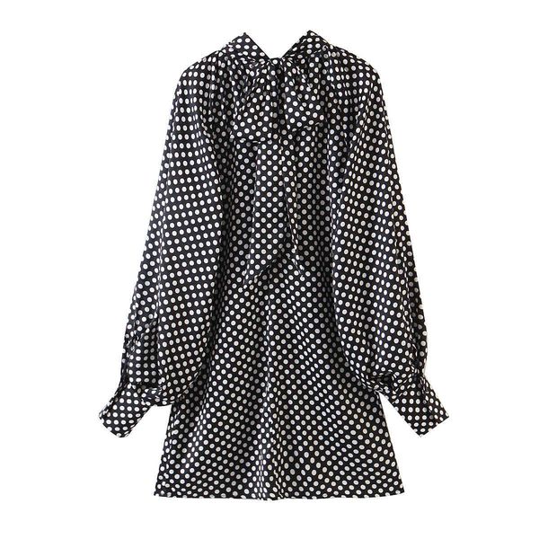 paris girl autumn lace up bow lantern sleeve office polka dot vintage dress casua loose a-line women 210524, Black;gray
paris girl autumn lace up bow lantern sleeve office polka dot vintage dress casua loose a-line women 210524, Black;gray