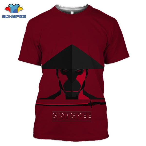 men's t-shirts sonspee summer ninja warrior samurai sword men women 3d print t-shirt harajuku fashion cool soft casual short sleeve o-n, White;black
men's t-shirts sonspee summer ninja warrior samurai sword men women 3d print t-shirt harajuku fashion cool soft casual short sleeve o-n, White;black