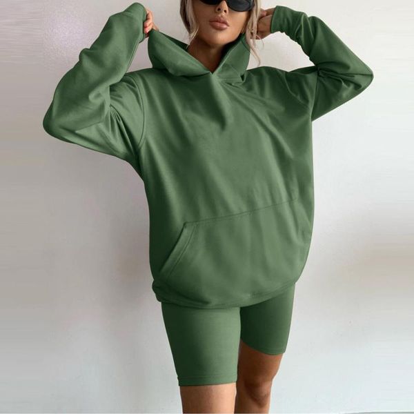 women's tracksuits streetwear casual sportwear solid color loose fitting sweatshirt short sport two piece tracksuit matching sets, Gray
women's tracksuits streetwear casual sportwear solid color loose fitting sweatshirt short sport two piece tracksuit matching sets, Gray