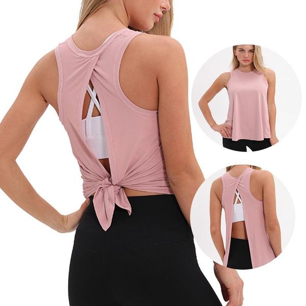 yoga outfits 2021 loose breathable sports women shirts casual backless vest sport singlet female fitness running workout wear, White;red
yoga outfits 2021 loose breathable sports women shirts casual backless vest sport singlet female fitness running workout wear, White;red