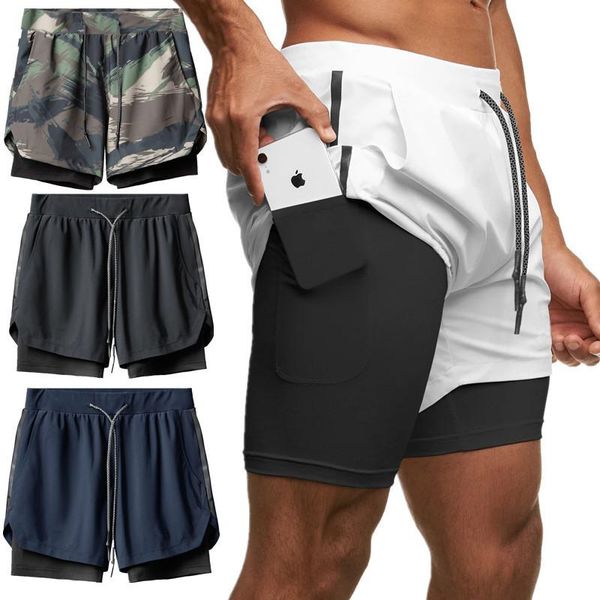 men's shorts 2021 double layer short sports trousers running training five-point fashion c, White;black
men's shorts 2021 double layer short sports trousers running training five-point fashion c, White;black