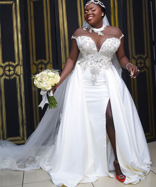 2022 plus size arabic aso ebi luxurious mermaid wedding dress beaded crystals lace bridal gowns dresses zj153, White
2022 plus size arabic aso ebi luxurious mermaid wedding dress beaded crystals lace bridal gowns dresses zj153, White