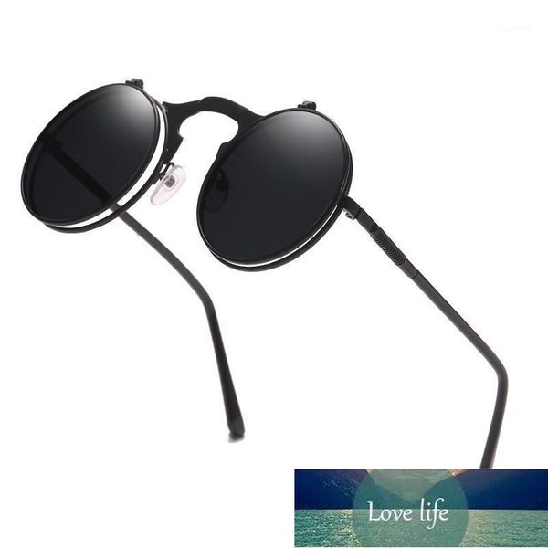 sunglasses retro steampunk men women classic double flip round sun glasses female steam punk eyeglasses circular eyewear1, White;black
sunglasses retro steampunk men women classic double flip round sun glasses female steam punk eyeglasses circular eyewear1, White;black