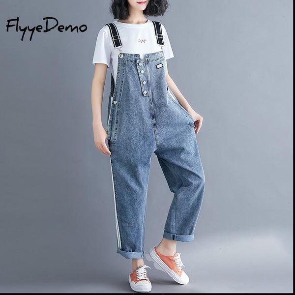clothing denim fabric patch womens romper autumn overalls big size bib pants female, Black;white
clothing denim fabric patch womens romper autumn overalls big size bib pants female, Black;white